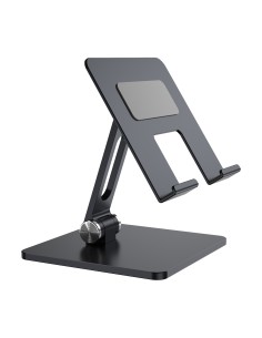 AISENS Soporte de Sobremesa Tamaño XXL Ajustable (2 Pivotes) para Movil / Tablet, Gris