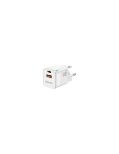 AISENS Cargador Gan 20W, 1xUSB-C PD3.0 QC4.0, 1xUSB-A QC3.0, Blanco 2