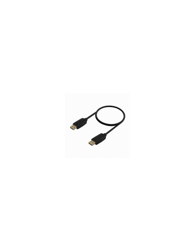 AISENS Cable DISPLAYPORT V1.2 CCS 4K@60Hz, DP/M-DP/M, Negro, 0.5m
