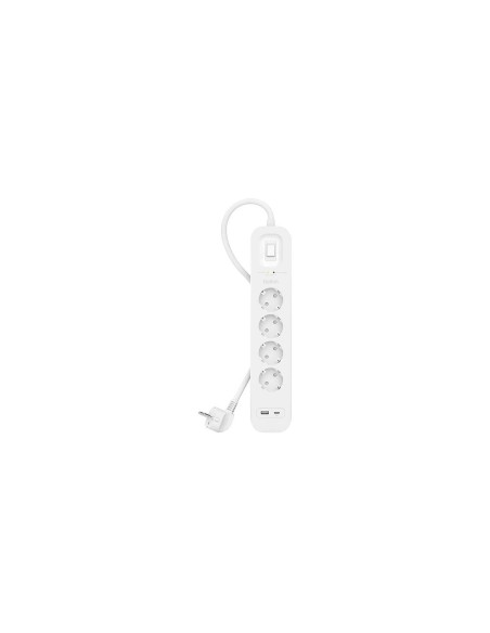 Belkin SRB001VF2M limitador de tensión Blanco 4 salidas AC 2 m