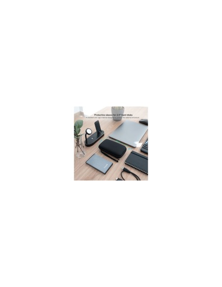 TooQ Estuche Protector para Caja Externa de 2.5â?, Negro