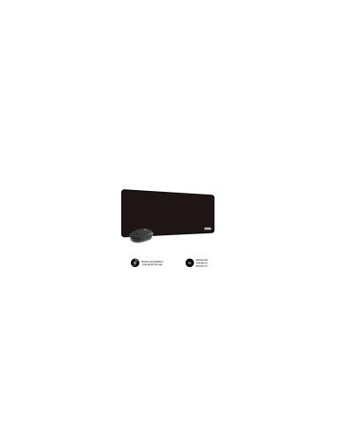 SUBBLIM Alfombrilla con Ratón Harmony Pack Mousepad XL + Wireless Mouse Black