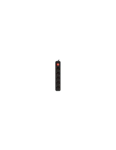 Lanberg PS1-05F-0150-BK base múltiple 1,5 m 5 salidas AC Interior Negro