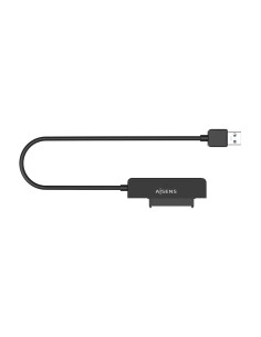 AISENS Adaptador SATA a USB-A USB3.0/USB3.1 Gen1 para Discos Duros 2.5, Negro
