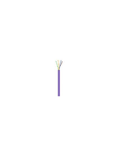 AISENS Cable de Red RJ45 LSZH Cat.6 UTP Rigido AWG23 CCA (Aleacion), Violeta, 500M