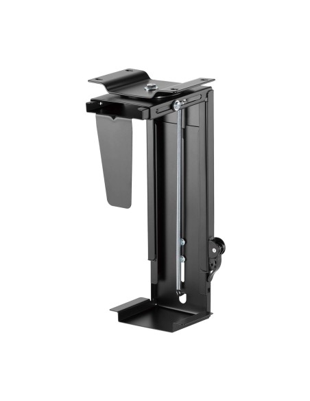 AISENS Soporte Giratorio y Altura Personalizable para CPU por Debajo de Escritorio con Mango de Bloqueo Fácil