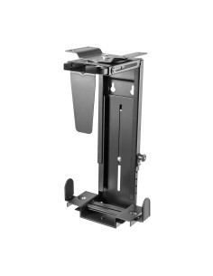 AISENS Soporte Giratorio Antirrobo y Altura Personalizable para CPU para Montaje por Debajo de Escritorio o a La Pared