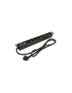 Phasak Regleta 19" 8 tomas con interruptor 1.5 m - BNS 1518