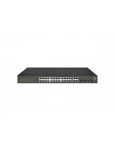LevelOne GES-2128 switch Gestionado L2 Gigabit Ethernet (10/100/1000) Negro