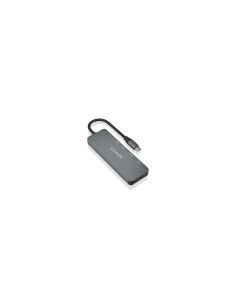 AISENS Hub USB 3.2 Gen2 10G USB-C, USB-C/M-2xUSB-C/H-2xUSB-A/H, Gris, 15cm 2