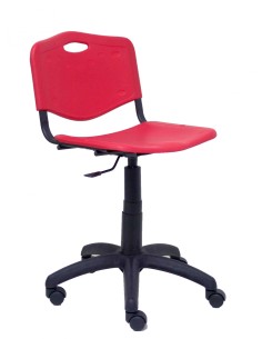 Piqueras y Crespo Silla Robledo giratoria roja 2