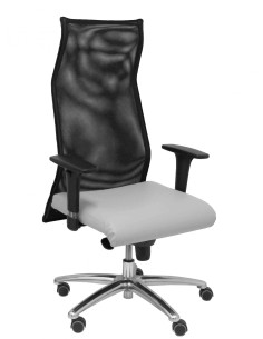 Piqueras y Crespo Sillon Sahuco similpiel gris claro