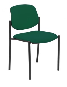 Piqueras y Crespo Silla fija Styl bali verde oscuro chasis negro