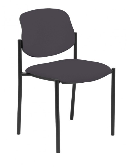 Piqueras y Crespo Silla fija Styl bali gris oscuro chasis negro