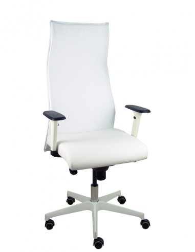 Piqueras y Crespo Sillón Sahuco blanco simipiel blanco