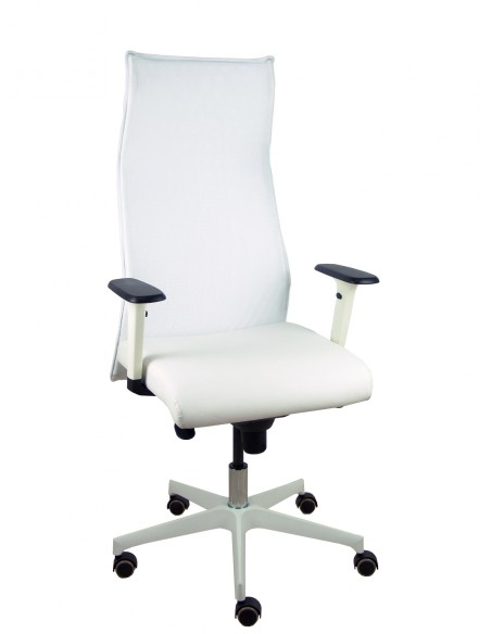 Piqueras y Crespo Sillón Sahuco blanco simipiel blanco