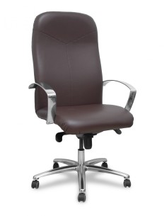 Piqueras y Crespo Sillón Caudete similpiel marron oscuro