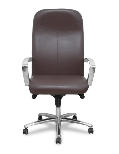 Piqueras y Crespo Sillón Caudete similpiel marron oscuro