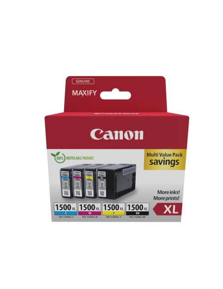 Canon 9182B010 cartucho de tinta 4 pieza(s) Original Alto rendimiento (XL) Negro, Cian, Magenta, Amarillo