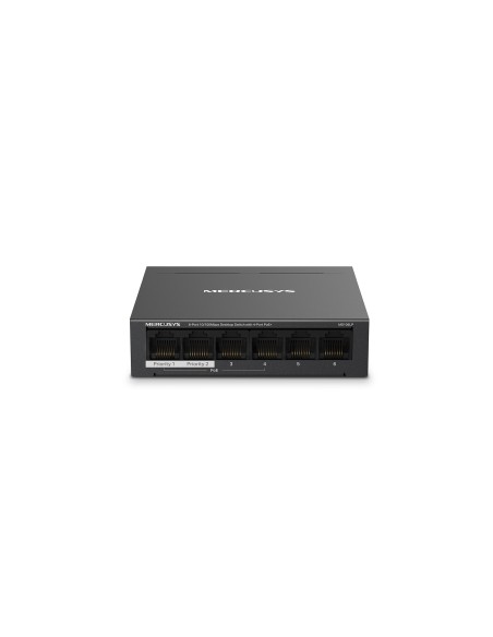 Mercusys MS106LP switch Gestionado Fast Ethernet (10/100) EnergÍ­a sobre Ethernet (PoE) Negro