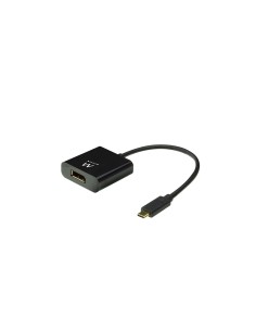 Ewent EW9825 adaptador de cable de vÍ­deo 0,15 m USB Tipo C DisplayPort Negro