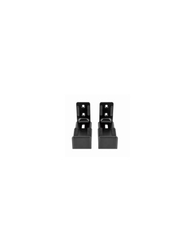 Gembird WM-SB-01 soporte de altavoz Pared Acrilonitrilo butadieno estireno (ABS), Acero Negro