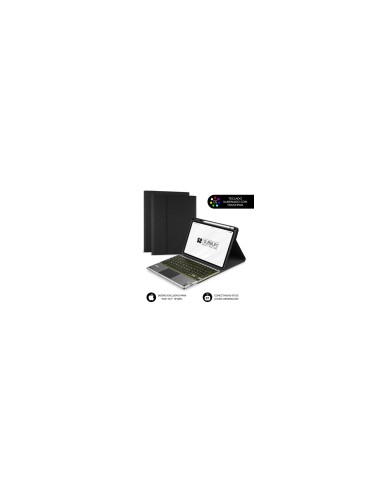 SUBBLIM Funda con Teclado Retroiluminado KEYTAB Pro BT Touchpad Ipad 10,9" 10a Gen Black