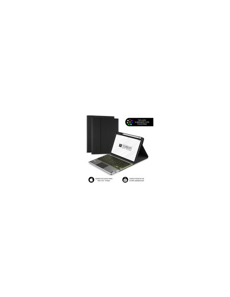 SUBBLIM Funda con Teclado Retroiluminado KEYTAB Pro BT Touchpad Ipad 10,9" 10a Gen Black