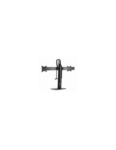 Gembird MS-D2-01 soporte para monitor 68,6 cm (27") Negro Escritorio