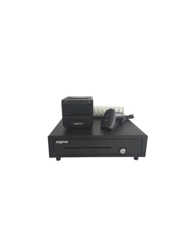 Approx Pos Pack para TPV appPOSPACK4180USB-2D Impresora + Cajón + Lector + Papel
