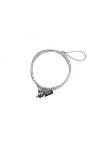 iggual Secure 4D cable antirrobo Plata 1,5 m