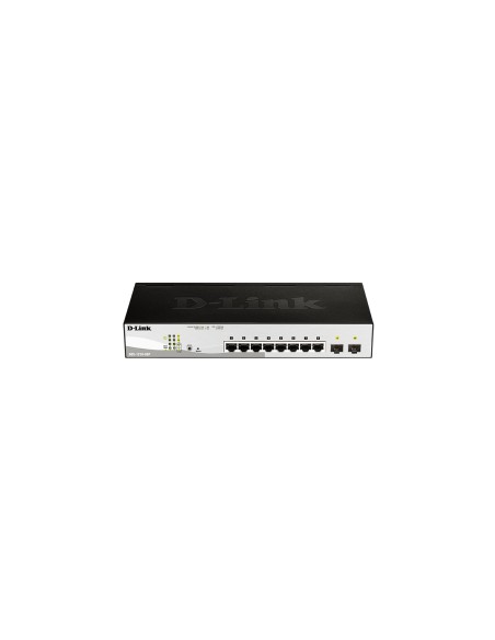 D-Link DGS-1210-08P Gestionado L2 Gigabit Ethernet (10/100/1000) EnergÍ­a sobre Ethernet (PoE) Negro