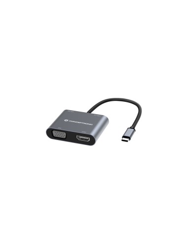 Conceptronic DONN16G Alámbrico USB 3.2 Gen 1 (3.1 Gen 1) Type-C Gris