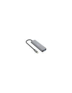 AISENS Hub USB 3.2 Gen1 5G USB-C, USB-C/M-1xUSB-C/H-3xUSB-A/H, Gris, 15 cm 2