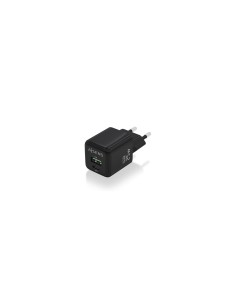 AISENS Cargador GaN 25W, 1xUSB-C PD3.0 QC4.0, 1xUSB-A QC3.0, Negro 2