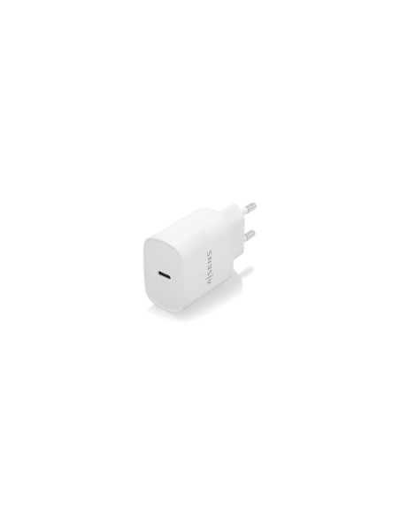 AISENS Cargador USB-C PD3.0 1 Puerto 1xUSB-C 20W, Blanco