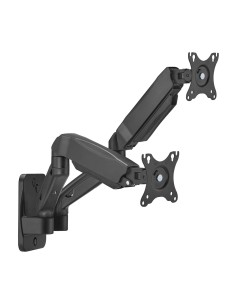 AISENS Soporte De Pared Pro Contrapeso Giratorio E Inclinable Para Monitor/tv 9kg (3 Pivotes, 2 Brazos) De 17-32, Negro