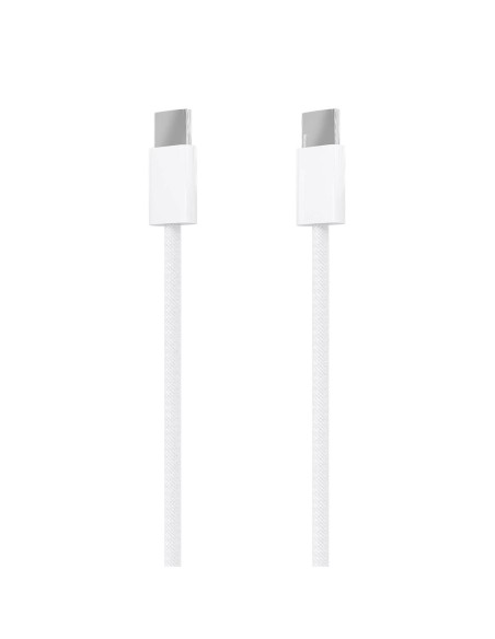 AISENS Cable USB 2.0 3A 60W Apple, tipo USB-C/M-USB-C/M, Blanco, 1.0m