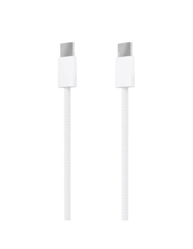 AISENS Cable USB 2.0 3A 60W Apple, tipo USB-C/M-USB-C/M, Blanco, 2.0m