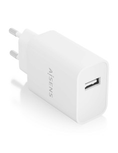 AISENS Cargador USB 10W alta eficiencia, 5V/2A, Blanco