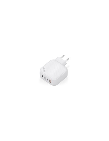 AISENS Cargador GaN 100W, 3xUSB-C PD3.0 QC4.0, 1xUSB-A QC3.0, Blanco