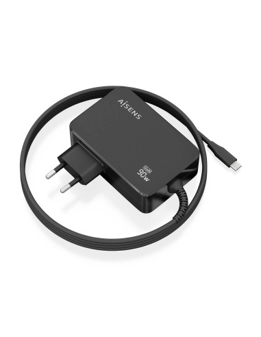 AISENS ASCH-1PD90WL034-BK cargador de dispositivo móvil Universal Negro Corriente alterna Interior