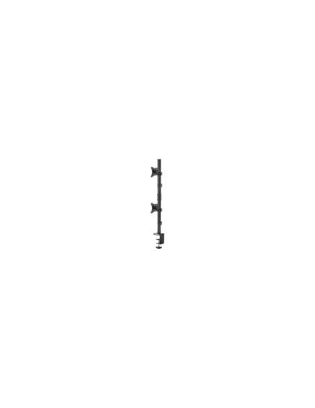 AISENS Soporte de mesa eco giratorio e inclinable para 2 Monitor/TV 9kg de 17-32, Negro