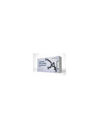 Gembird MA-DA2-02 soporte para monitor 81,3 cm (32") Negro Escritorio