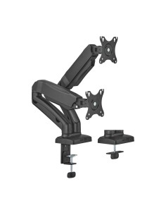 AISENS Soporte De Mesa Pro Contrapeso Giratorio E Inclinable Para Monitor/TV 9kg (3 Pivotes, 2 Brazos) De 17-32, Negro