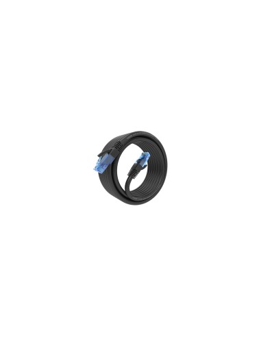 AISENS Cable De Red Latiguillo RJ45 Cat.6 UTP AWG26 CCA, Negro, 5.0 m