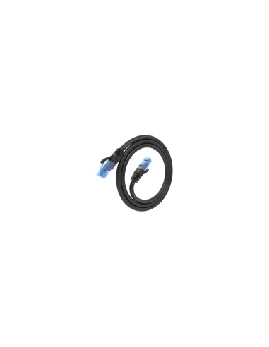 AISENS Cable De Red Latiguillo RJ45 Cat.6 UTP AWG26 CCA, Negro, 0.5 cm