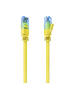 AISENS Cable De Red Latiguillo RJ45 Cat.6 UTP AWG26 CCA, Amarillo, 0.75 m