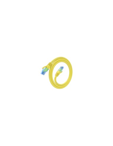 AISENS Cable De Red Latiguillo RJ45 Cat.6 UTP AWG26 CCA, Amarillo, 0.75 m