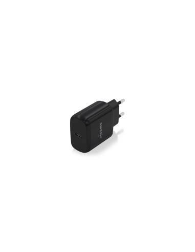 AISENS Cargador USB-C PD3.0 1 Puerto 1xUSB-C 25W, Negro